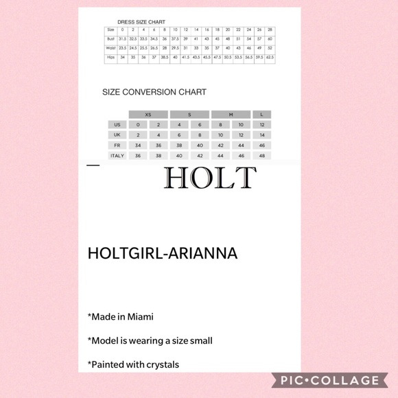 Holt Arianna dress hand painted with crystals - Picture 3 of 3